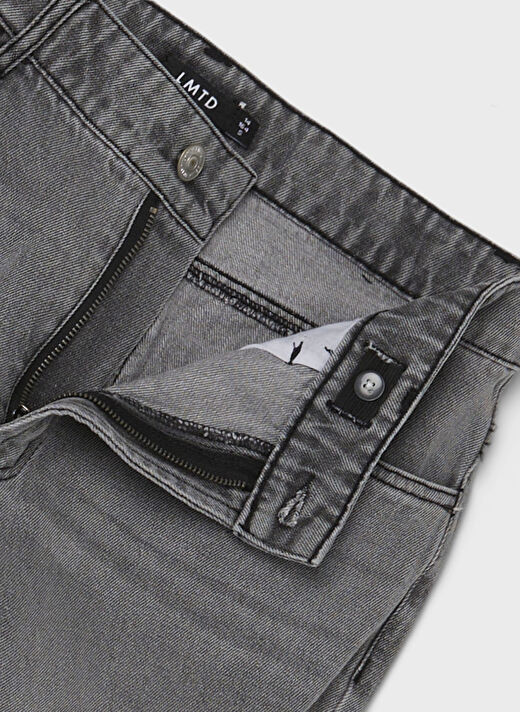 Lmtd Açık Gri Erkek Çocuk Düz Denim Pantolon NLMGRIZZA DNM DAD STRAIGHT PANT     2