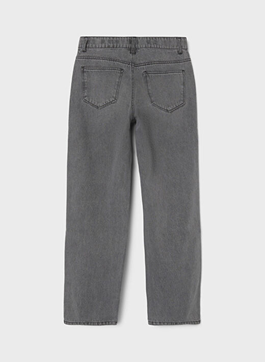 Lmtd Açık Gri Erkek Çocuk Düz Denim Pantolon NLMGRIZZA DNM DAD STRAIGHT PANT     3