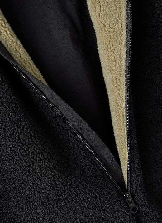 Lmtd Siyah Erkek Çocuk Dik Yaka Uzun Kollu Düz Yelek NLMNEDDY TEDDY JACKET   2