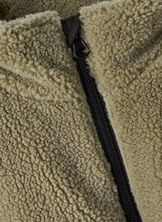 Lmtd Siyah Erkek Çocuk Dik Yaka Uzun Kollu Düz Yelek NLMNEDDY TEDDY JACKET   3