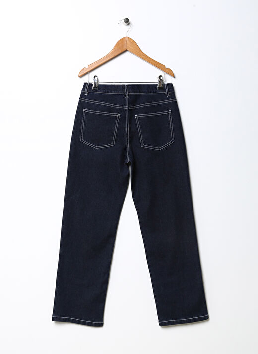 Lmtd Koyu Mavi Erkek Çocuk Bol Paça Straight Düz Denim Pantolon NLMTULRICH DNM DAD STRAIGHT  PANT   2
