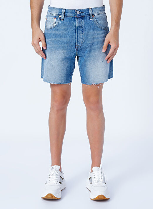 Levis Normal Bel Regular Tapered Açık Mavi Erkek Şort 501® ''93 SHORTS Z1363 MEDINDIGO WOR 2