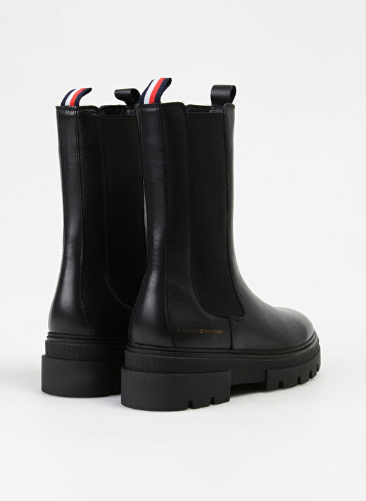 Tommy Hilfiger Siyah Kadın Deri Bot FW0FW06730BDS 3