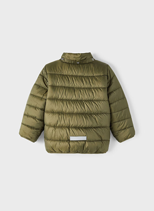 Name İt Haki Erkek Bebek Fermuarlı Uzun Kollu Düz Mont NMMMAXON JACKET  PB   3