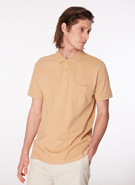 Fabrika Comfort Deve Tüyü Erkek Polo Yaka Basic Polo T-Shirt CM NOBRO K CEPLI 4