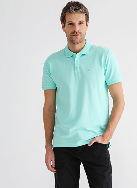 Fabrika Comfort Düz Mint Erkek Polo T-Shirt CM NOBRO K CEPSIZ 1