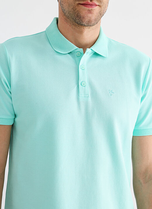 Fabrika Comfort Düz Mint Erkek Polo T-Shirt CM NOBRO K CEPSIZ 4