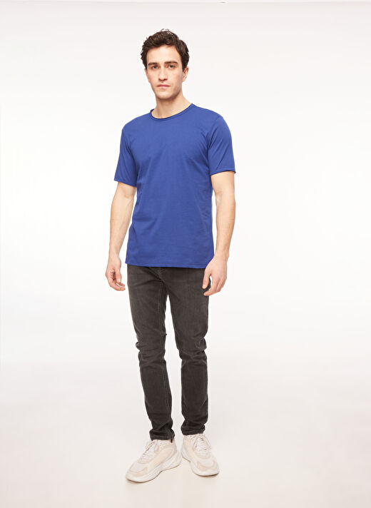 Aeropostale Bisiklet Yaka Düz Lacivert Erkek T-Shirt HARMONIE 2