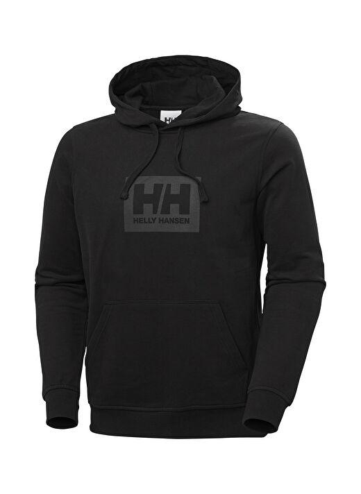 Helly Hansen Siyah Erkek Kapüşonlu Sweatshirt HHA.53289_HH BOX HOODIE 1