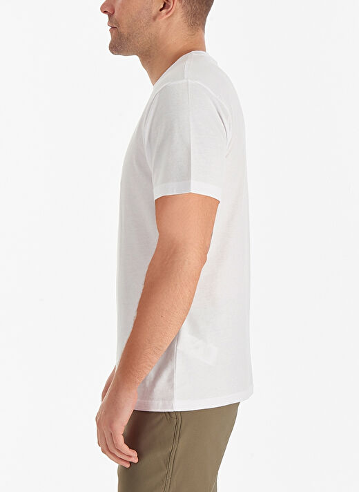 COLUMBIA Beyaz Csc M Basıc Sm L Erkek T-Shirt 9110151100 4