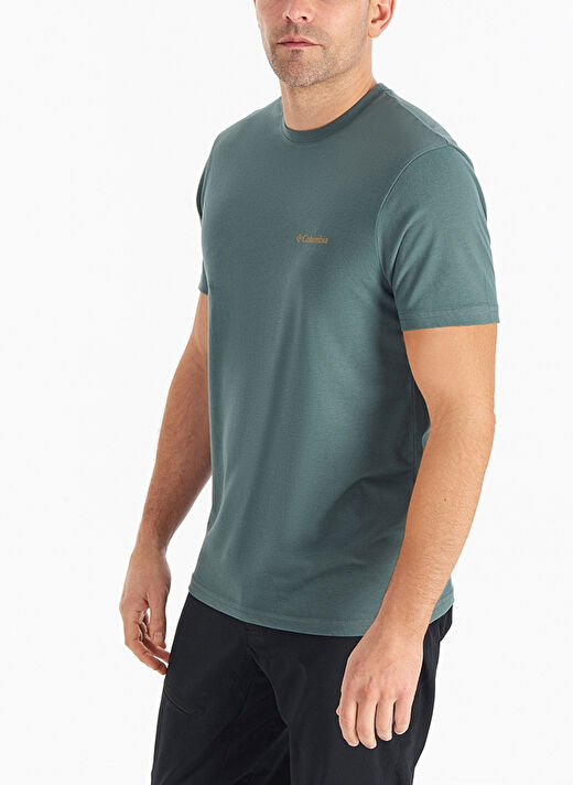 COLUMBIA Yeşil Csc M Basıc Sm L Erkek T-Shirt 9110151353 3