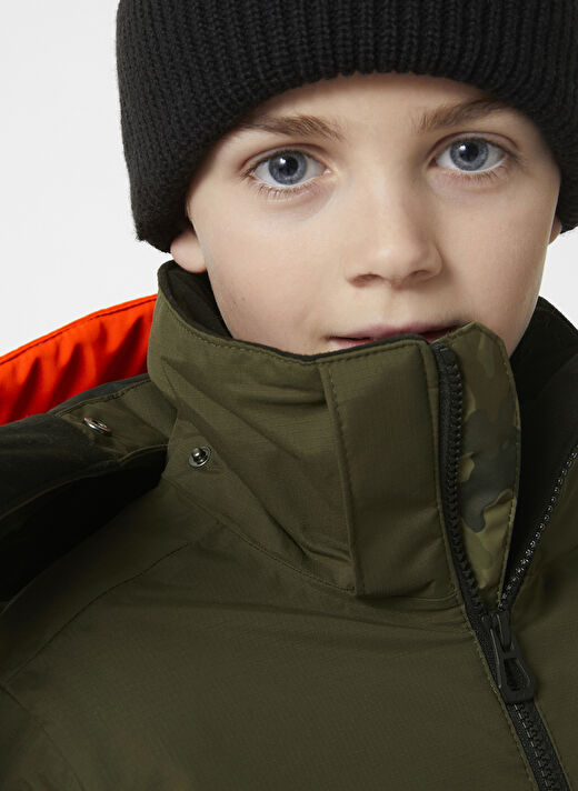 Helly Hansen Yeşil Erkek Çocuk Kapüşonlu   Kayak Montu HHA.41761-HHA.431  JR SUMMIT JACKET 2