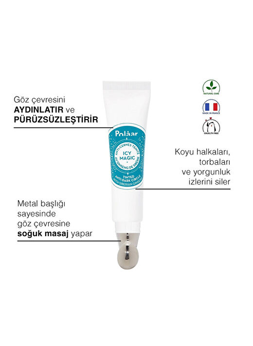 Koyu Halka Karşıtı, Canlandırıcı & Renkli Roll-On Göz Çevresi Bakımı 2
