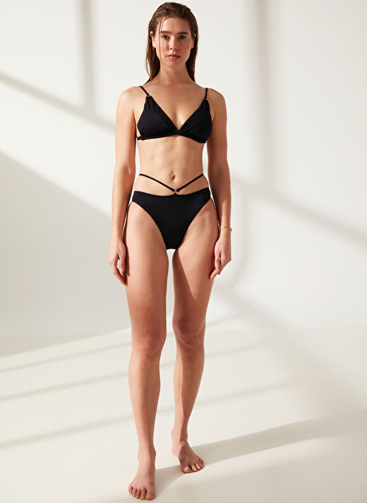 Fabrika Siyah Kadın Bikini Alt 23-MAXA 1