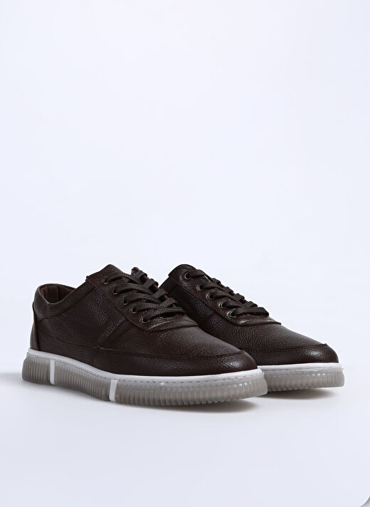 F By Fabrika Kahverengi Erkek Deri Sneaker YORKE 2
