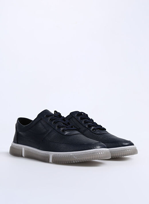 F By Fabrika Lacivert Erkek Deri Sneaker YORKE 2