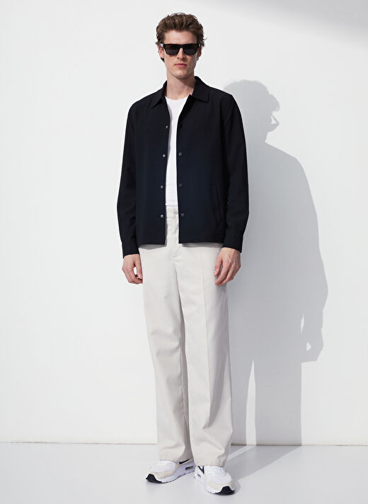 Fabrika Siyah Erkek Uzun Cepli Yazlık Ceket Athenio - 1376152 | Boyner