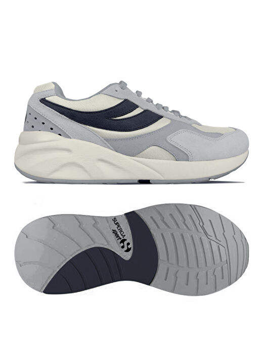 Superga Gri-Beyaz Kadın Deri Sneaker S4132GW 1