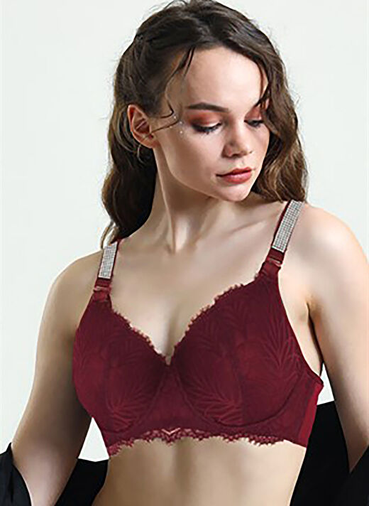 Magic Form Bordo Balenli Sütyen 5985 2