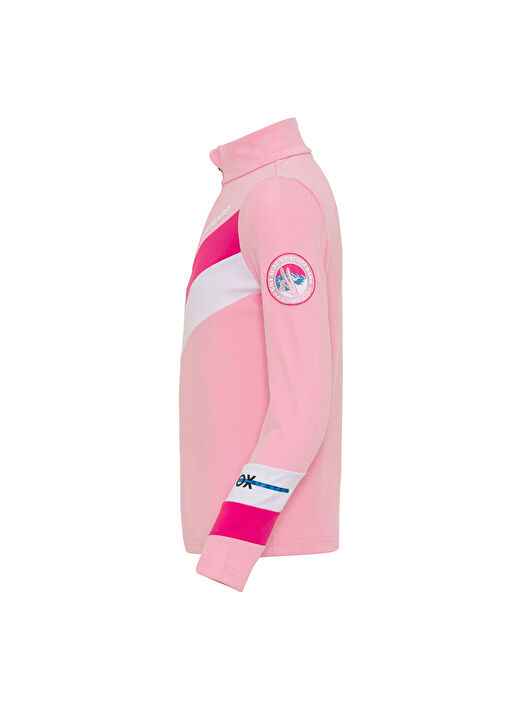 Oxnard OXW3002_CHEVRON-W Pembe Bisiklet Yaka Slim Fit Desenli Kadın Alt İçlik 3