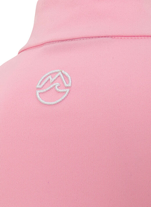 Oxnard OXW3002_CHEVRON-W Pembe Bisiklet Yaka Slim Fit Desenli Kadın Alt İçlik 4
