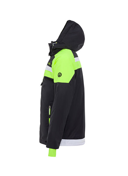 Oxnard Siyah - Beyaz - Sarı Erkek Düz Kayak Montu OXM1004_CHEVRON 3