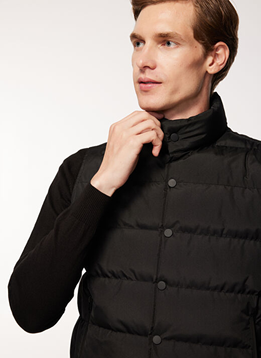 Fabrika Düz Siyah Erkek Yelek NELSON 1