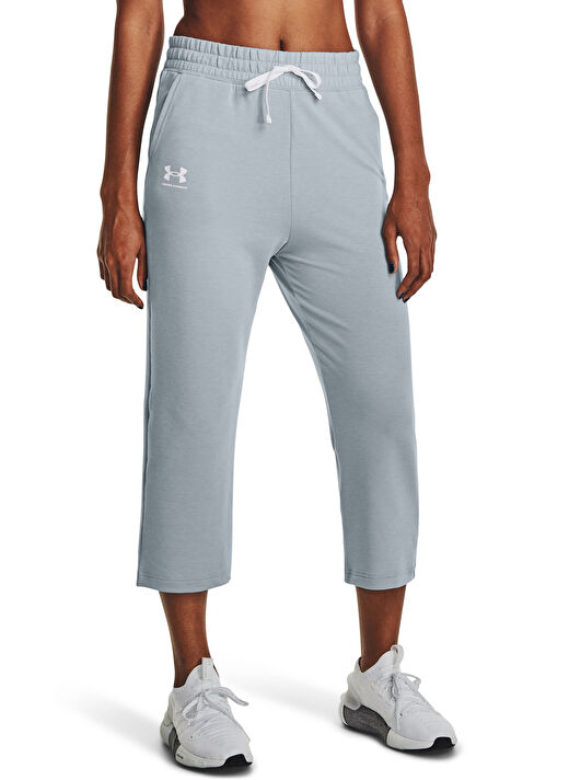 Under Armour Normal Lacivert Kadın Eşofman Altı 1377000-465 UA Rival Terry Flare 2