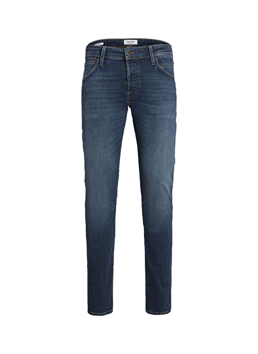 Jack & Jones Lacivert Erkek Dar Paça Slim Fit  Denim Pantolon 12223628_JJIGLENN JJIFOX JOS 547 50 3