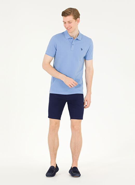 U.S. Polo Assn. Koyu Mavi Erkek Polo T-Shirt GTP04IY023 4