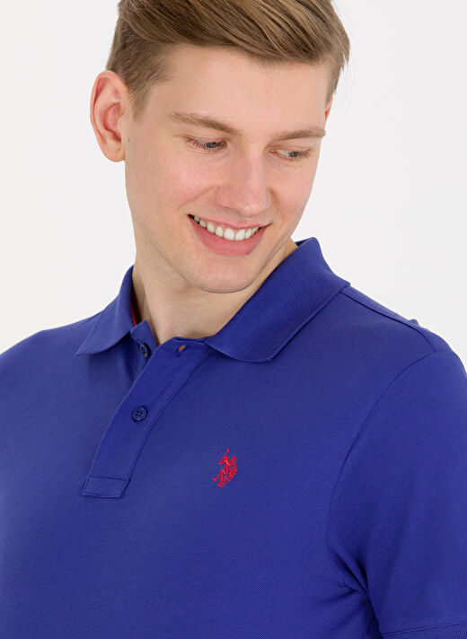 U.S. Polo Assn. Mavi Erkek Polo T-Shirt GTP04IY023 2