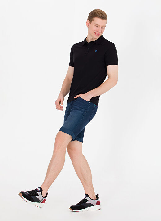 U.S. Polo Assn. Siyah Erkek Polo T-Shirt GTP04IY023 3