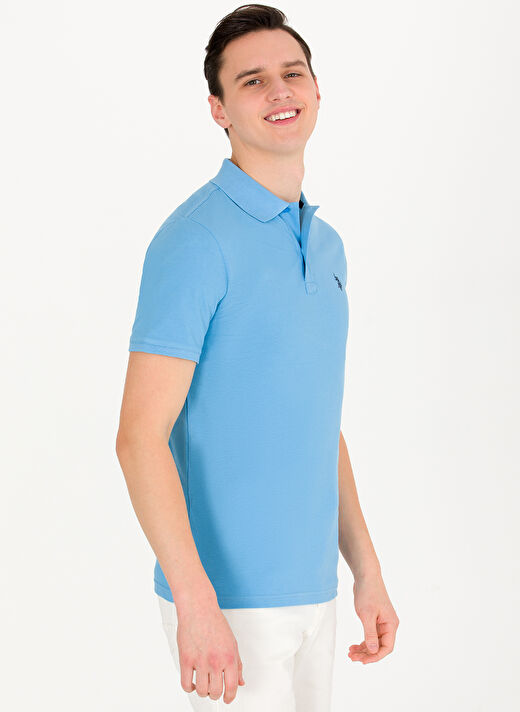 U.S. Polo Assn. Turkuaz Erkek Polo T-Shirt GTP04IY023 3