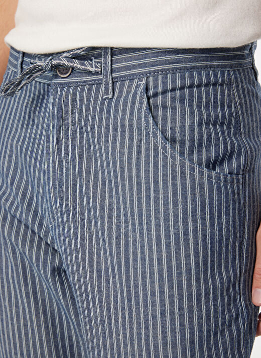 U.S. Polo Assn. Koyu Mavi Erkek Düz Paça Havuç  Denim Pantolon KONS 4