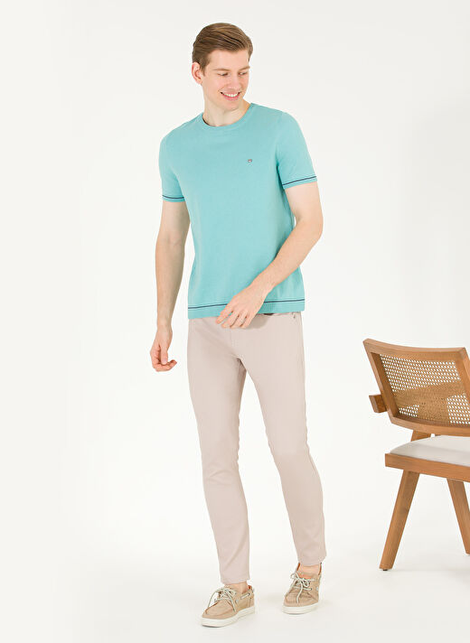 U.S. Polo Assn. Normal Bel Normal Paça Slim Fit Taş Erkek Pantolon MICHAEL23Y 3