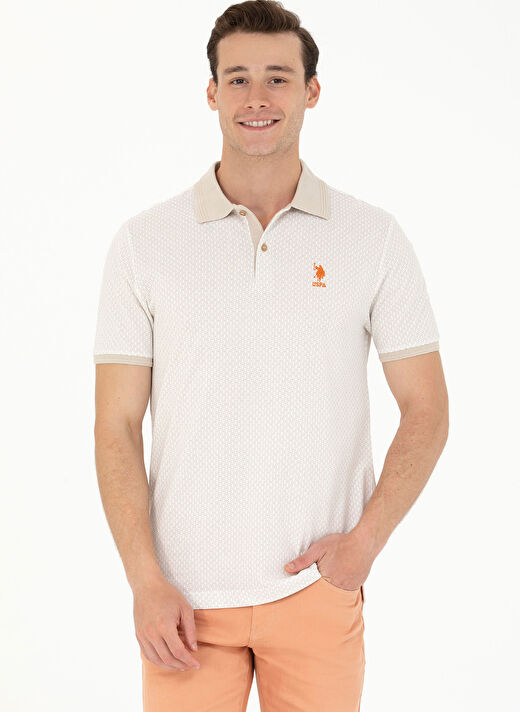 U.S. Polo Assn. Polo Yaka Taş Erkek T-Shirt UDINE 3