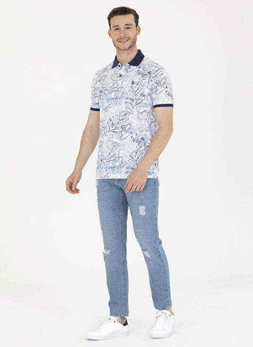 U.S. Polo Assn. Açık Mavi Erkek Düz Paça Slim Fit  Denim Pantolon HECTOR 3