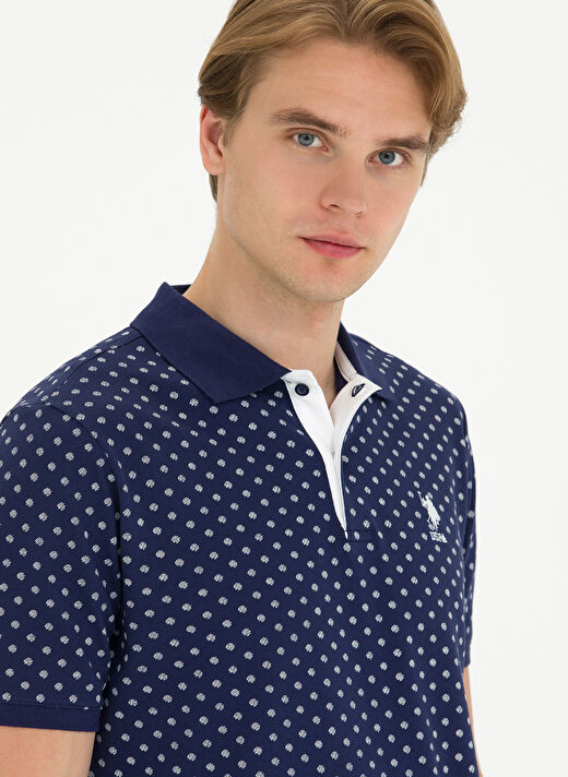 U.S. Polo Assn. Lacivert Erkek Polo T-Shirt OTAVAIY023 3
