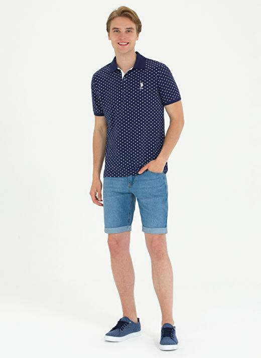 U.S. Polo Assn. Lacivert Erkek Polo T-Shirt OTAVAIY023 4