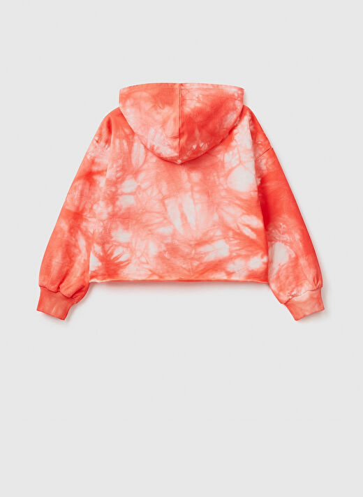 Benetton Düz Kız Çocuk Pembe Melanj Sweatshırt 3XU5C202G 2