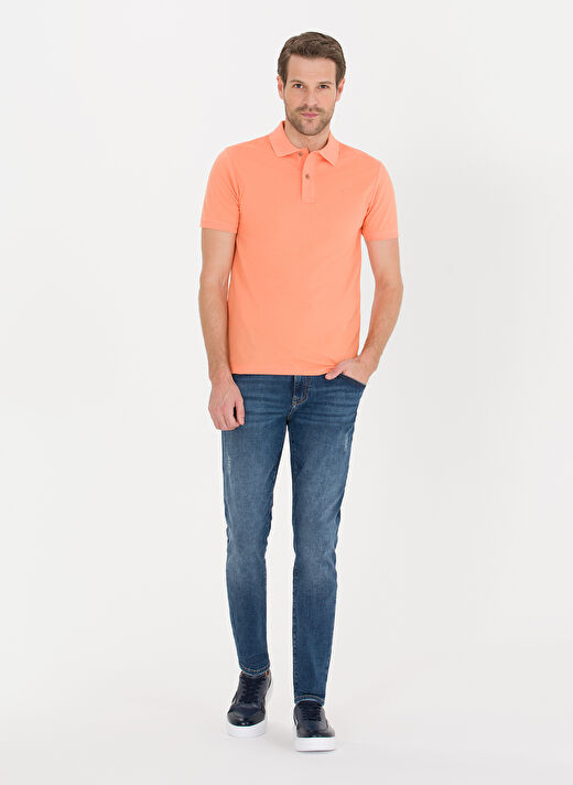 Pierre Cardin Turuncu Erkek Polo T-Shirt EARTH 4