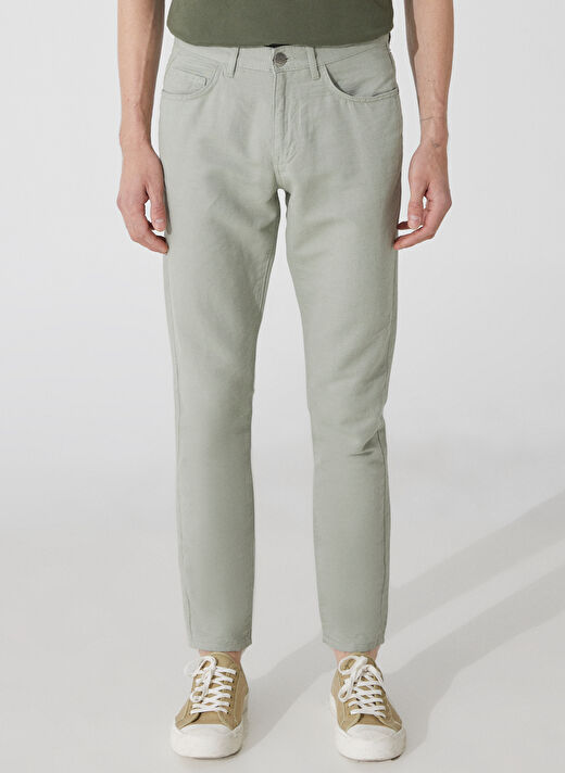 Pierre Cardin Normal Bel Normal Paça Slim Fit Açık Yeşil Erkek Pantolon GABON 3