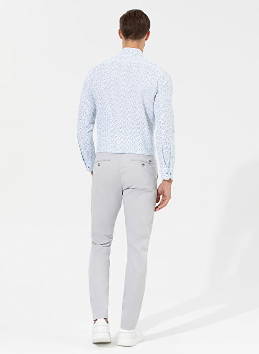 Pierre Cardin Normal Bel Normal Paça Slim Fit Açık Gri Erkek Pantolon RIVES 4