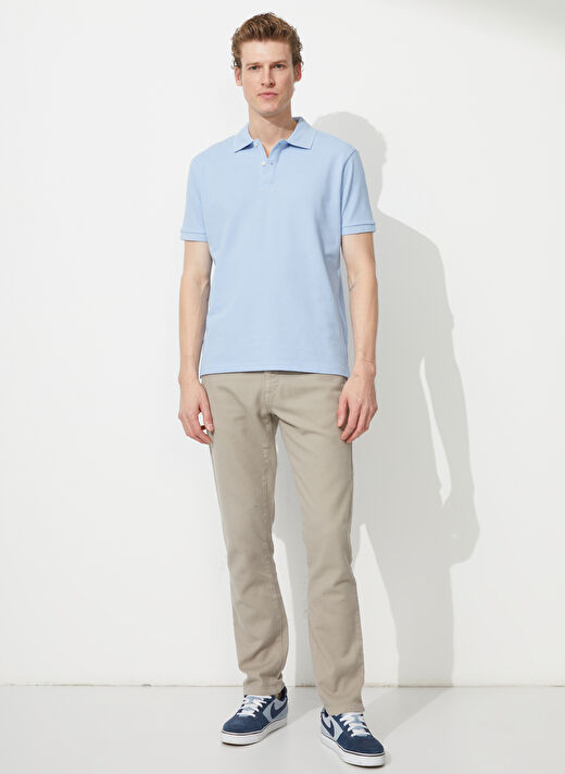 Altınyıldız Classics Açık Mavi Erkek Polo T-Shirt 4A9000000001 1