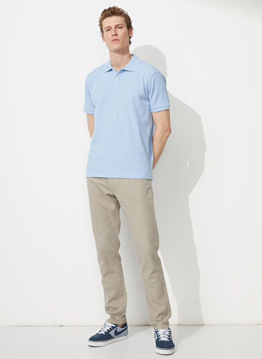 Altınyıldız Classics Açık Mavi Erkek Polo T-Shirt 4A9000000001 2