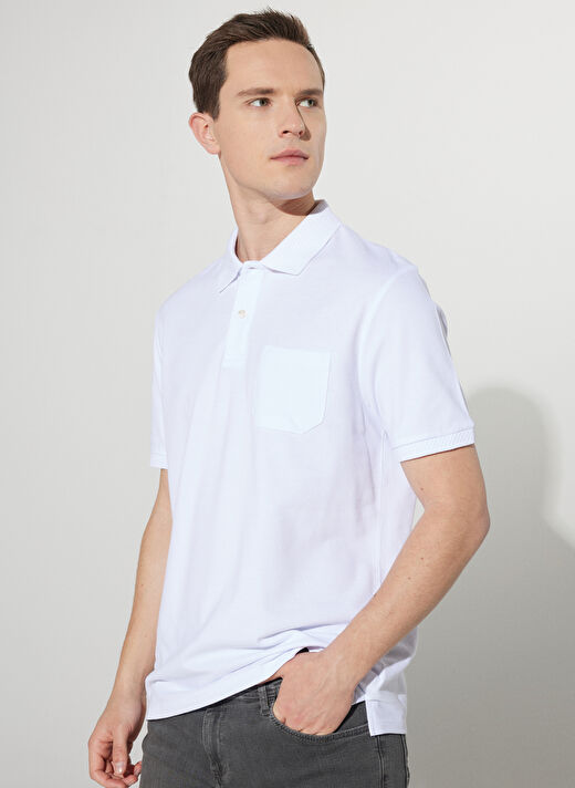 Altınyıldız Classics Polo Yaka Beyaz Erkek T-Shirt 4A9000000002 3