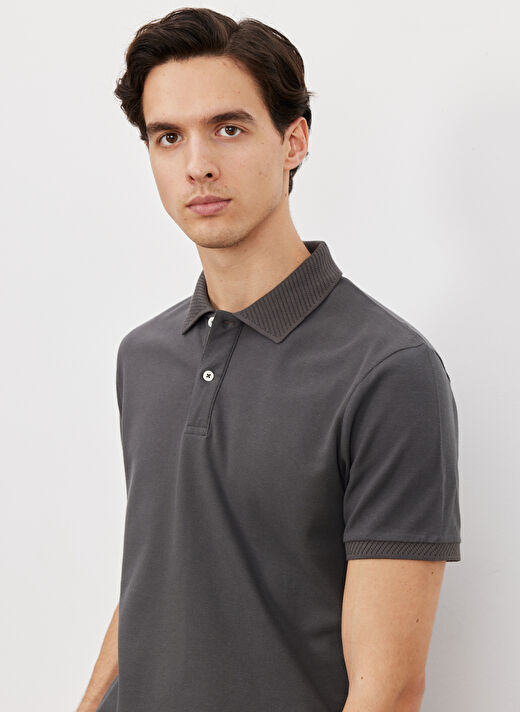 Altınyıldız Classics Antrasit Erkek Polo T-Shirt 4A9000000001 3