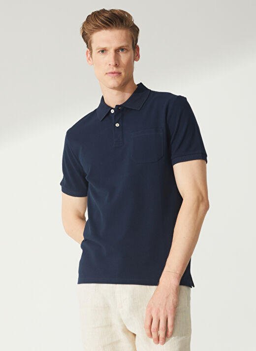 Altınyıldız Classics Comfort Fit Koyu Lacivert Erkek Polo T-Shirt 4A9000000002 2