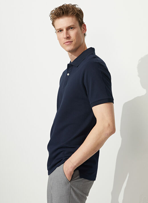 Altınyıldız Classics Koyu Lacivert Erkek Polo T-Shirt 4A9000000001 3