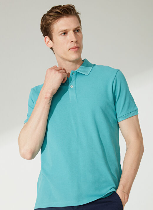 Altınyıldız Classics Polo Yaka Petrol Erkek T-Shirt 4A9000000001 2